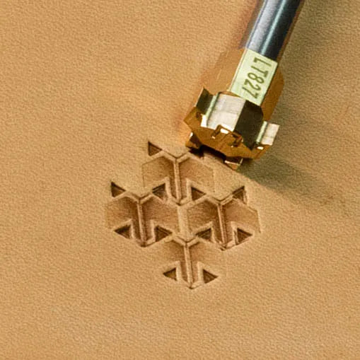LT827 Geometric Leather Stamping Tool for Professional Crafters – Hex Tile Geometric 15x12mm (7/12" x 7/15") (Copy)