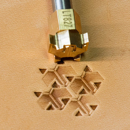 LT827 Geometric Leather Stamping Tool for Professional Crafters – Hex Tile Geometric 15x12mm (7/12" x 7/15") (Copy)