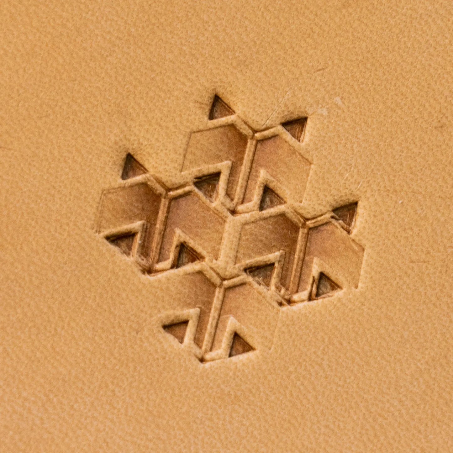 LT827 Geometric Leather Stamping Tool for Professional Crafters – Hex Tile Geometric 15x12mm (7/12" x 7/15") (Copy)