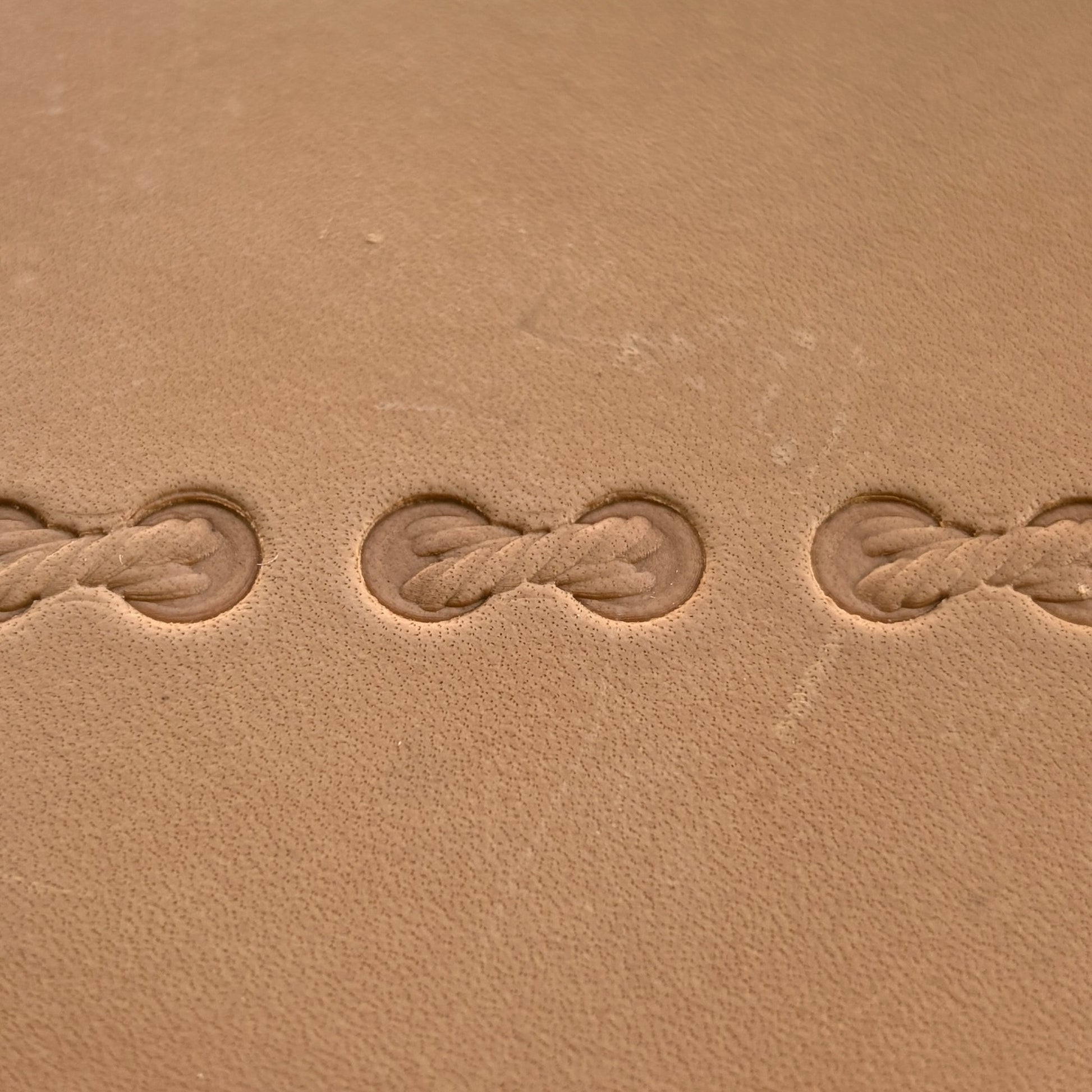 Geometric leather stamp LT067 — pattern imprint on veg-tan leather