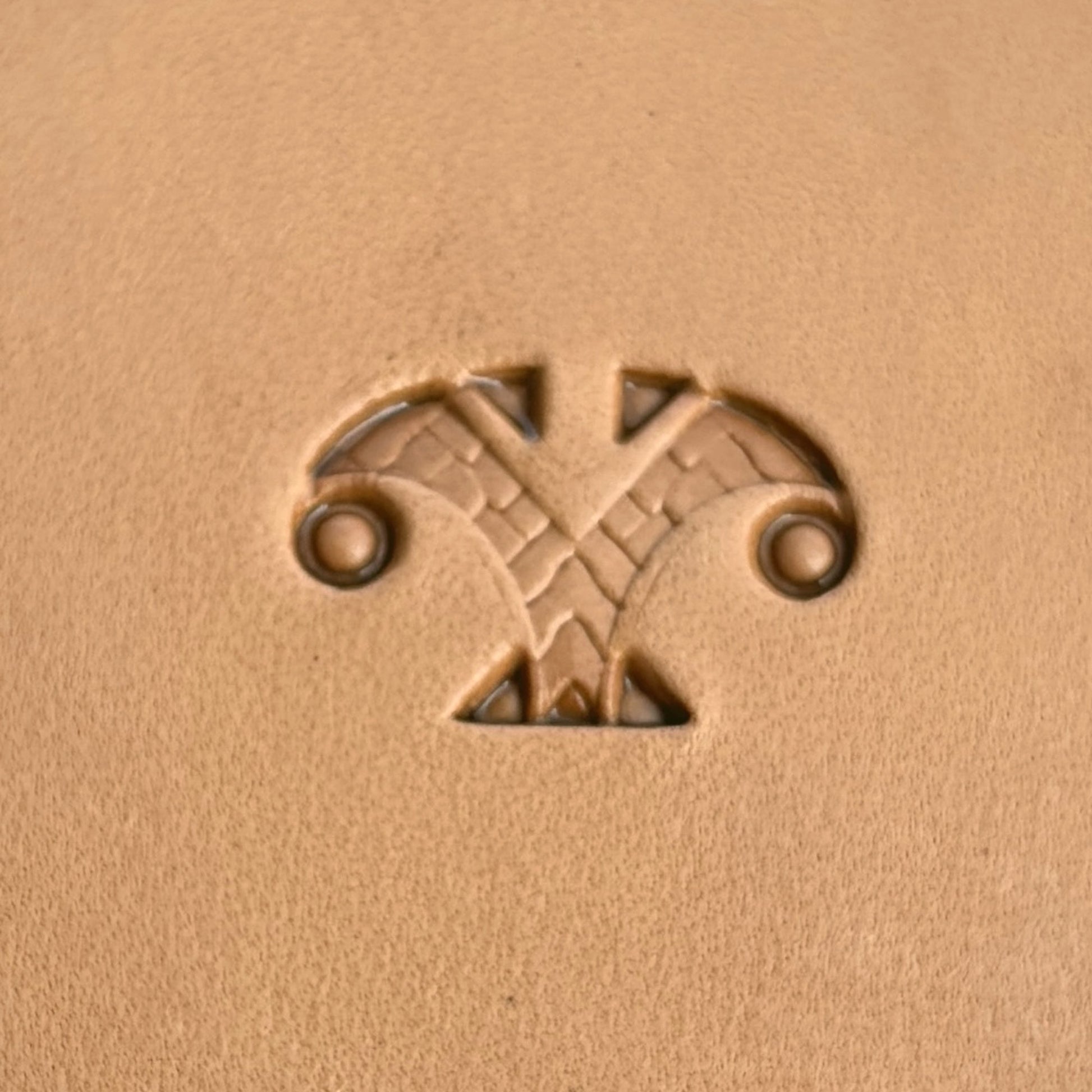 Abstract Scrollwork Motif leather stamp LT232 — pattern imprint on veg-tan leather