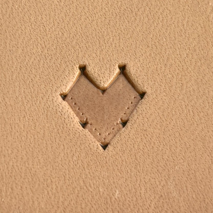 Scales leather stamp LT267 — single impression on veg-tan leather