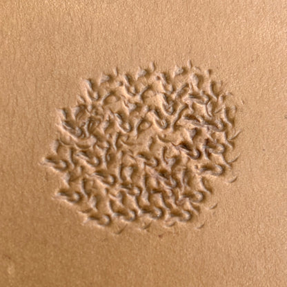 Cluster Textured leather stamp LT768 — pattern imprint on veg-tan leather