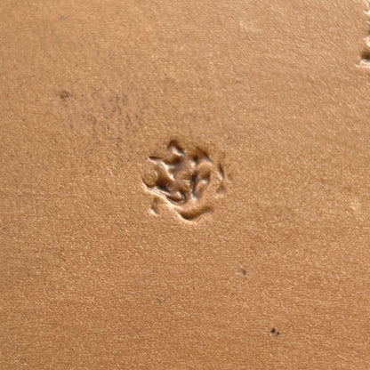 Cluster Textured leather stamp LT768 — single impression on veg-tan leather