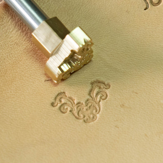 LT716 Pattern Leather Stamping Tool for Professional Crafters – Ornate Flourish Pattern 17x17mm (2/3" x 2/3")