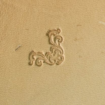 LT716 Ornate Flourish Leather Stamping Tool– Ornate Flourish 17x17mm (2/3" x 2/3")