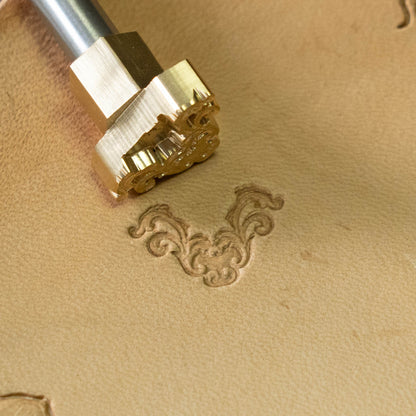 LT716 Ornate Flourish Leather Stamping Tool– Ornate Flourish 17x17mm (2/3" x 2/3")