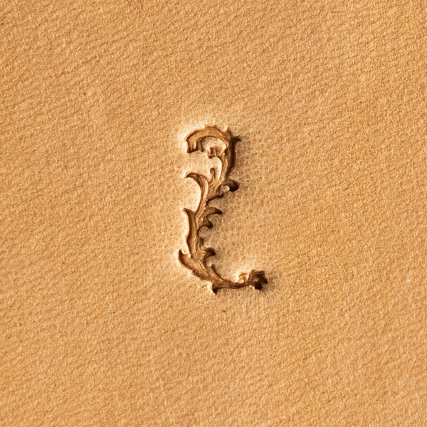 Flower Leather Stamp – Ornate Initial