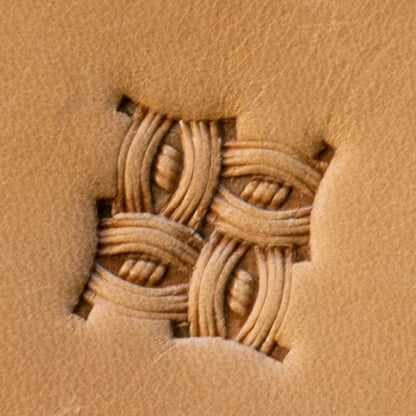 LT821 Basket Weave Leather Stamping Tool for Professional Crafters – Interlaced Basket Weave 11x11mm (7/16" x 7/16")