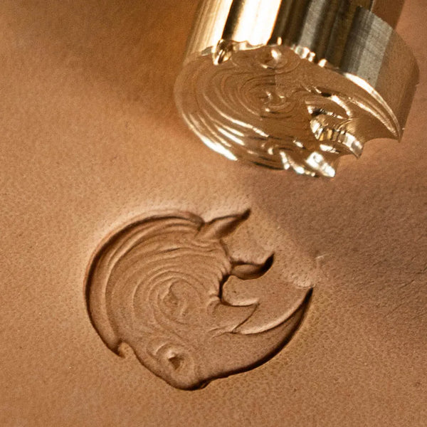 Animal Leather Stamp – Rhino Head