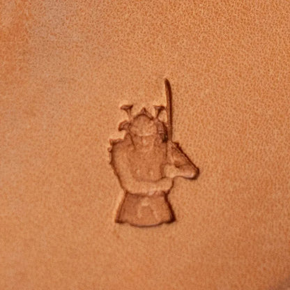 LT736 Pattern Leather Stamping Tool for Professional Crafters – Samurai Warrior Pattern 11x18mm (7/16" x 5/7")