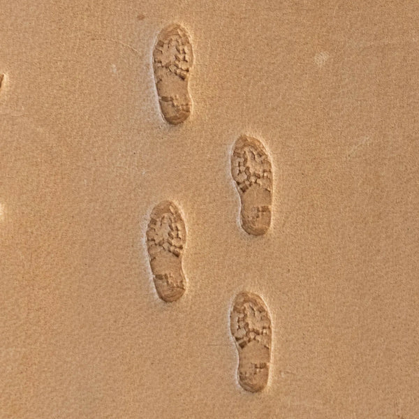 Footprint Leather Stamp – Trail Steps