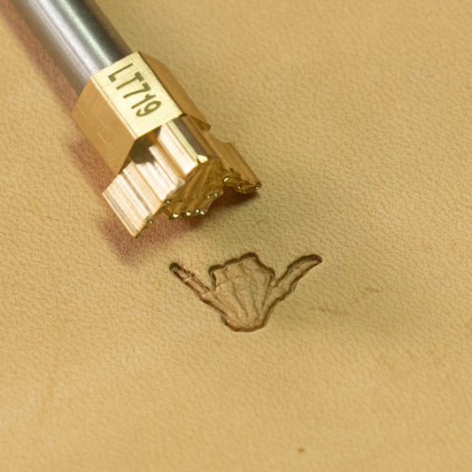 LT719 Skull Leather Stamping Tool for Professional Crafters – Shaka Hand Skull 17x11mm (2/3" x 7/16")