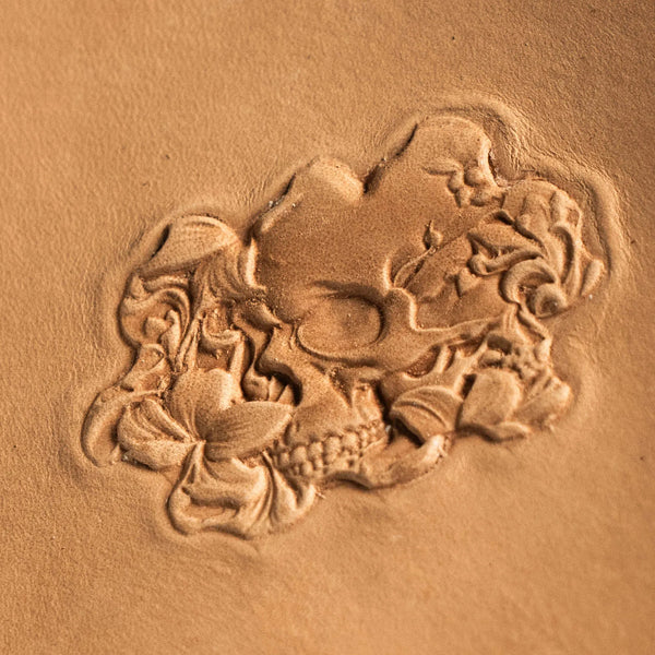 BP100 Skull 3D Leather Molds-70x50mm(2 3/4" x 2")
