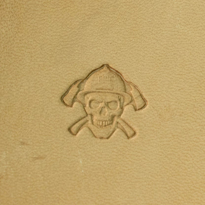 LT638 Skull Leather Stamping Tool–Pirate Hat Skull 6x13mm (3/13" x 1/2")