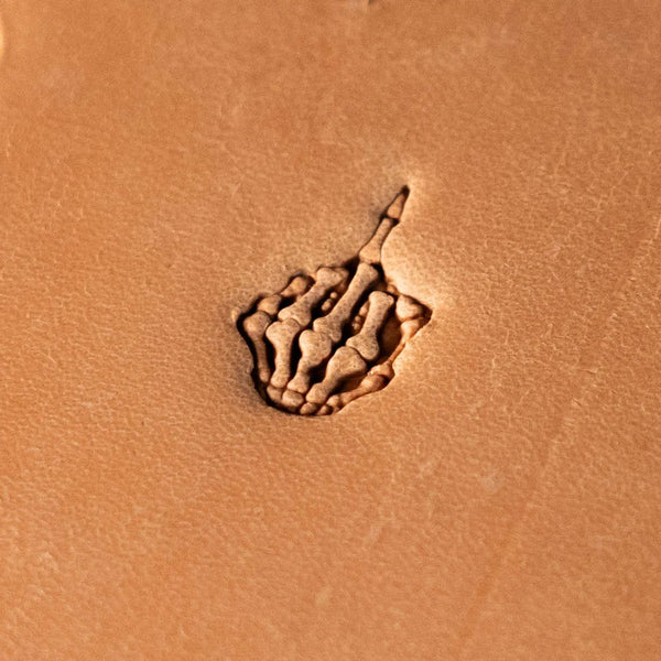 Skull Leather Stamp – Skeleton Hand
