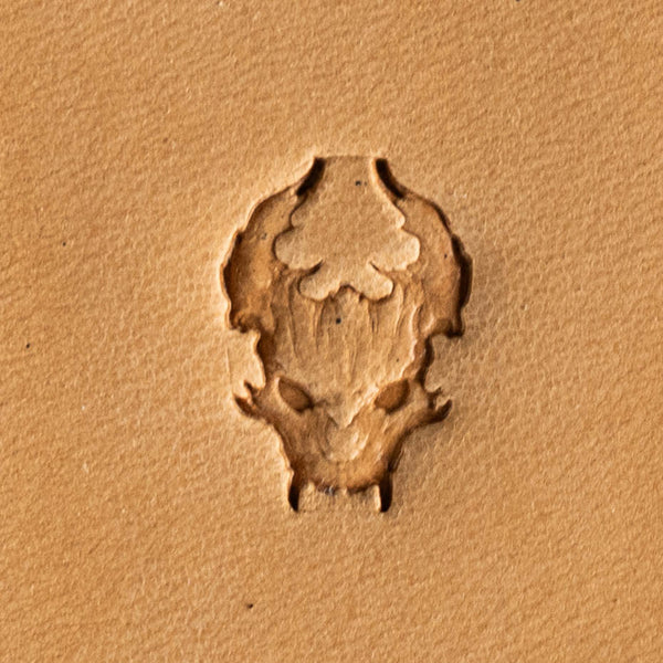 Dragon Leather Stamp – Skull Outline
