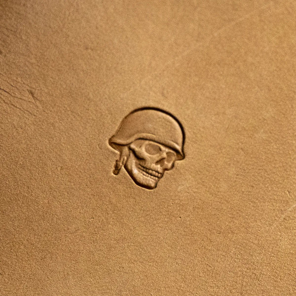 LT804 Skull Leather Stamping Tool for Professional Crafters – Soldier Helmet Skull 13x15mm (1/2" x 7/12")