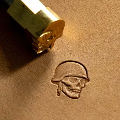 LT804 Skull Leather Stamping Tool for Professional Crafters – Soldier Helmet Skull 13x15mm (1/2" x 7/12")