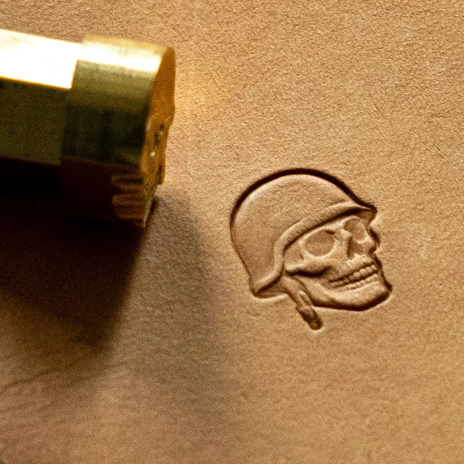 LT804 Skull Leather Stamping Tool for Professional Crafters – Soldier Helmet Skull 13x15mm (1/2" x 7/12")