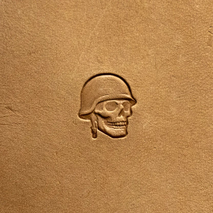 LT804 Skull Leather Stamping Tool for Professional Crafters – Soldier Helmet Skull 13x15mm (1/2" x 7/12")