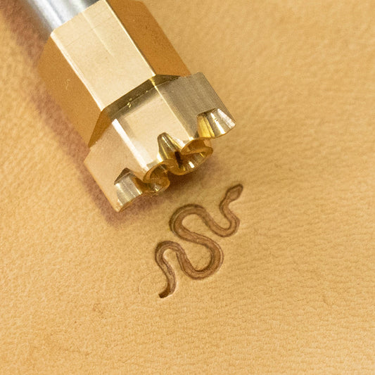 LT721 Snake Leather Stamping Tool for Professional Crafters – Curvy Line Snake 8x14mm (5/16" x 5/9")