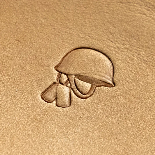 LT814 Pattern Leather Stamping Tool for Professional Crafters – Military Helmet Pattern 16x20mm (5/8" x 11/14")