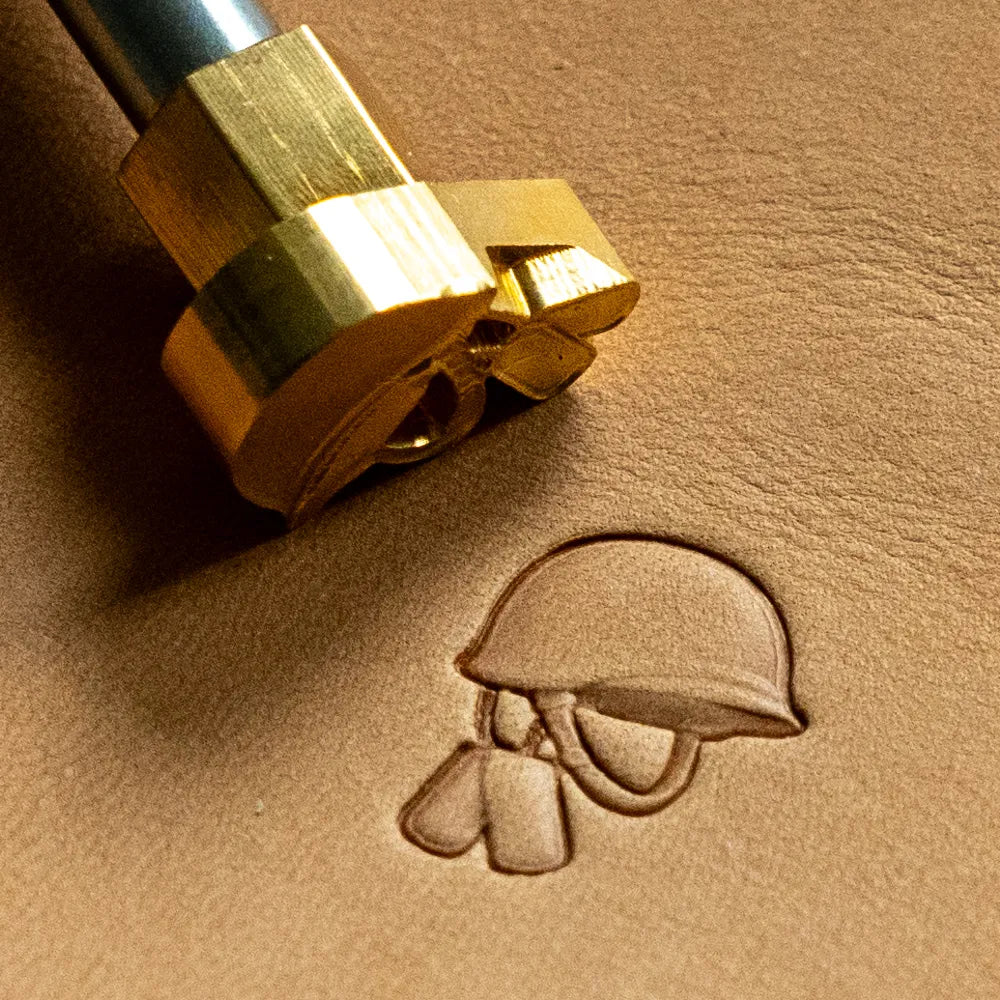 LT814 Pattern Leather Stamping Tool for Professional Crafters – Military Helmet Pattern 16x20mm (5/8" x 11/14")