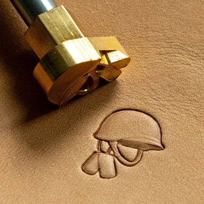 LT814 Pattern Leather Stamping Tool for Professional Crafters – Military Helmet Pattern 16x20mm (5/8" x 11/14")