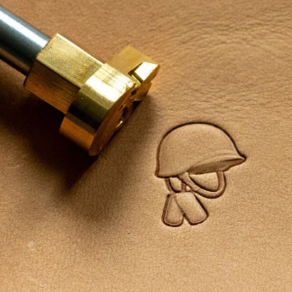 LT814 Pattern Leather Stamping Tool for Professional Crafters – Military Helmet Pattern 16x20mm (5/8" x 11/14")