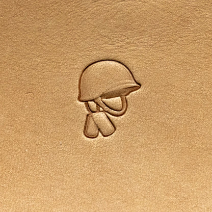 LT814 Pattern Leather Stamping Tool for Professional Crafters – Military Helmet Pattern 16x20mm (5/8" x 11/14")