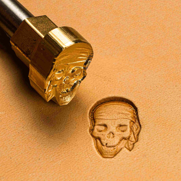 Skull Leather Stamp – Pirate Bandana