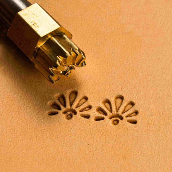 Pattern Leather Stamp – Fan Shape