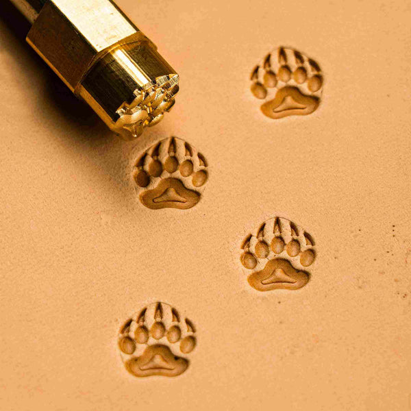 Paw Leather Stamp – Bear Track