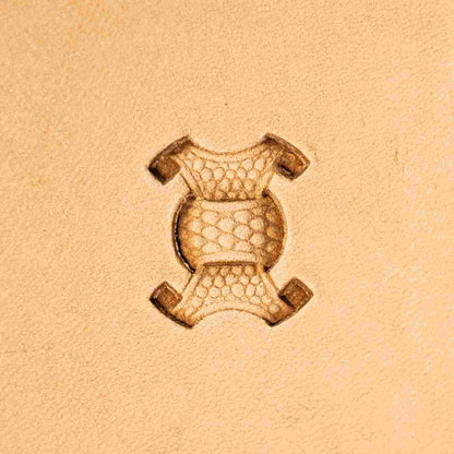 Basket Weave Leather Stamping Tool single imprint design LT001