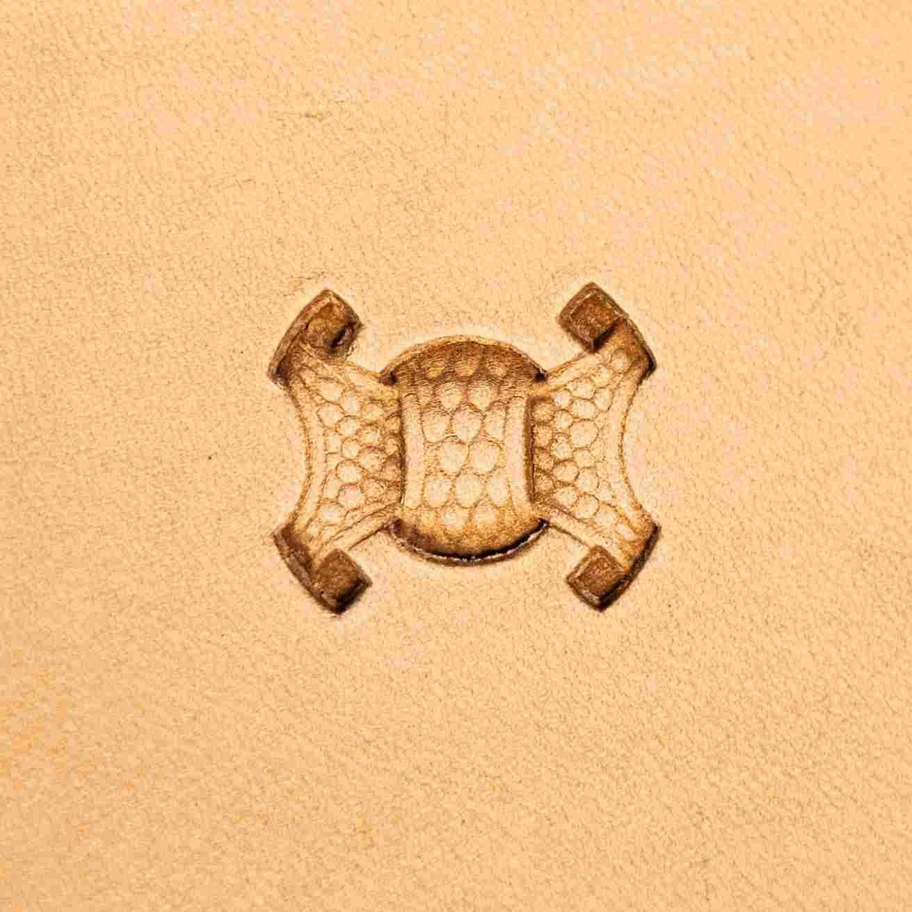 Basket Weave Leather Stamping Tool single imprint design LT001