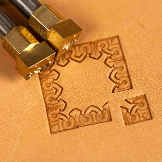 LT082 Border and Corner Premium Leather Stamping Tools for Professional Crafters-13x8mm size