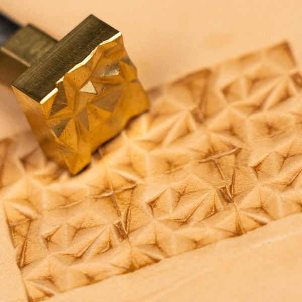Geometric Leather Stamp – Faceted Texture