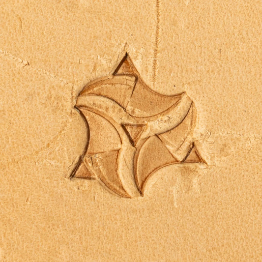 Geometric Leather Stamp – Abstract Motif