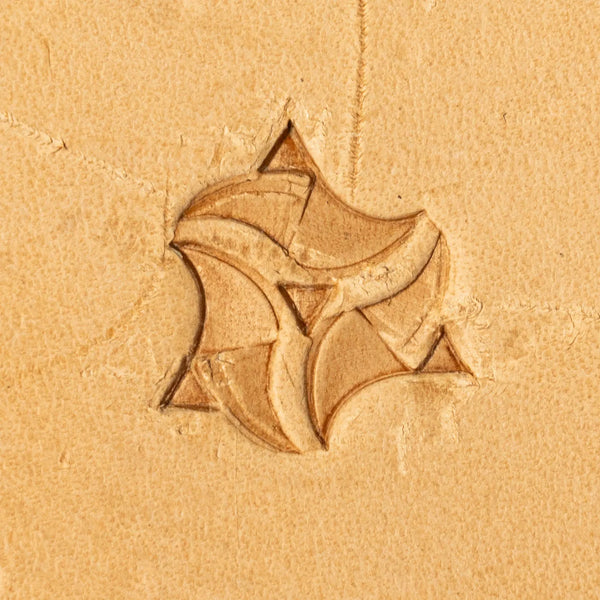 Geometric Leather Stamp – Abstract Motif