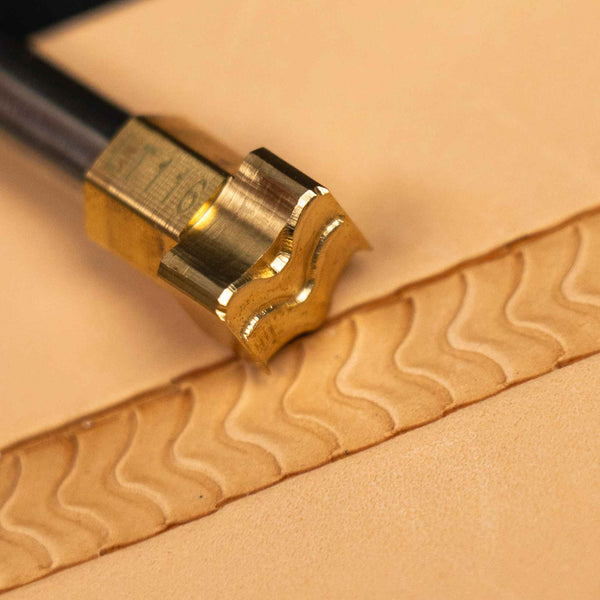 Pattern Leather Stamp – Wavy Line
