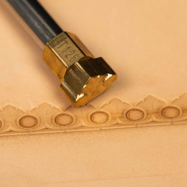 Pattern Leather Stamp – Circle Border