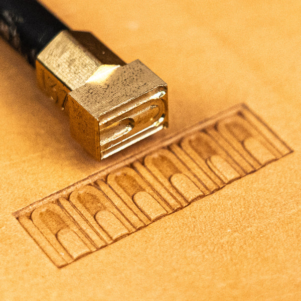 Geometric Leather Stamp – Arch Border