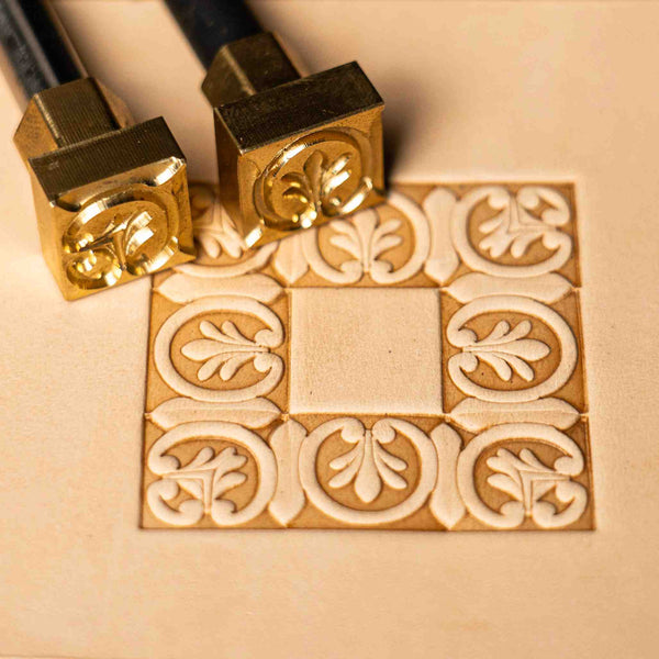 Leaf Leather Stamp – Ornate Border