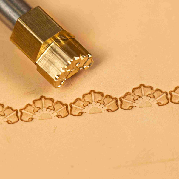 Pattern Leather Stamp – Fan Border