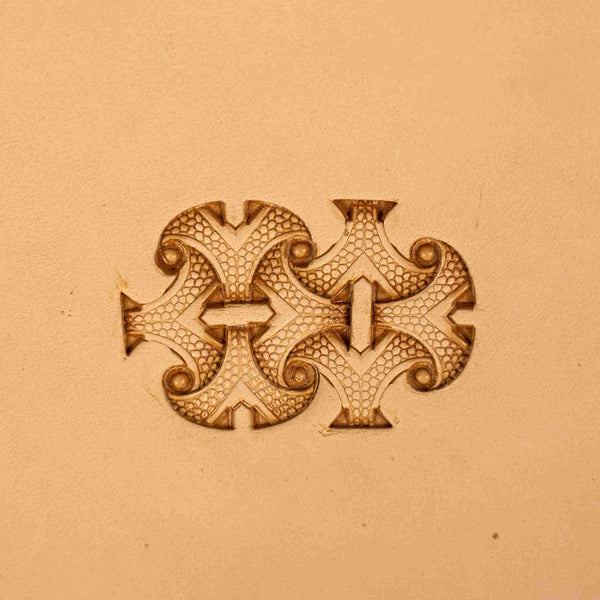 LT234 Geometric Leather Stamping Tool–Celtic Style Geometric 17x11mm (2/3" x 7/16")