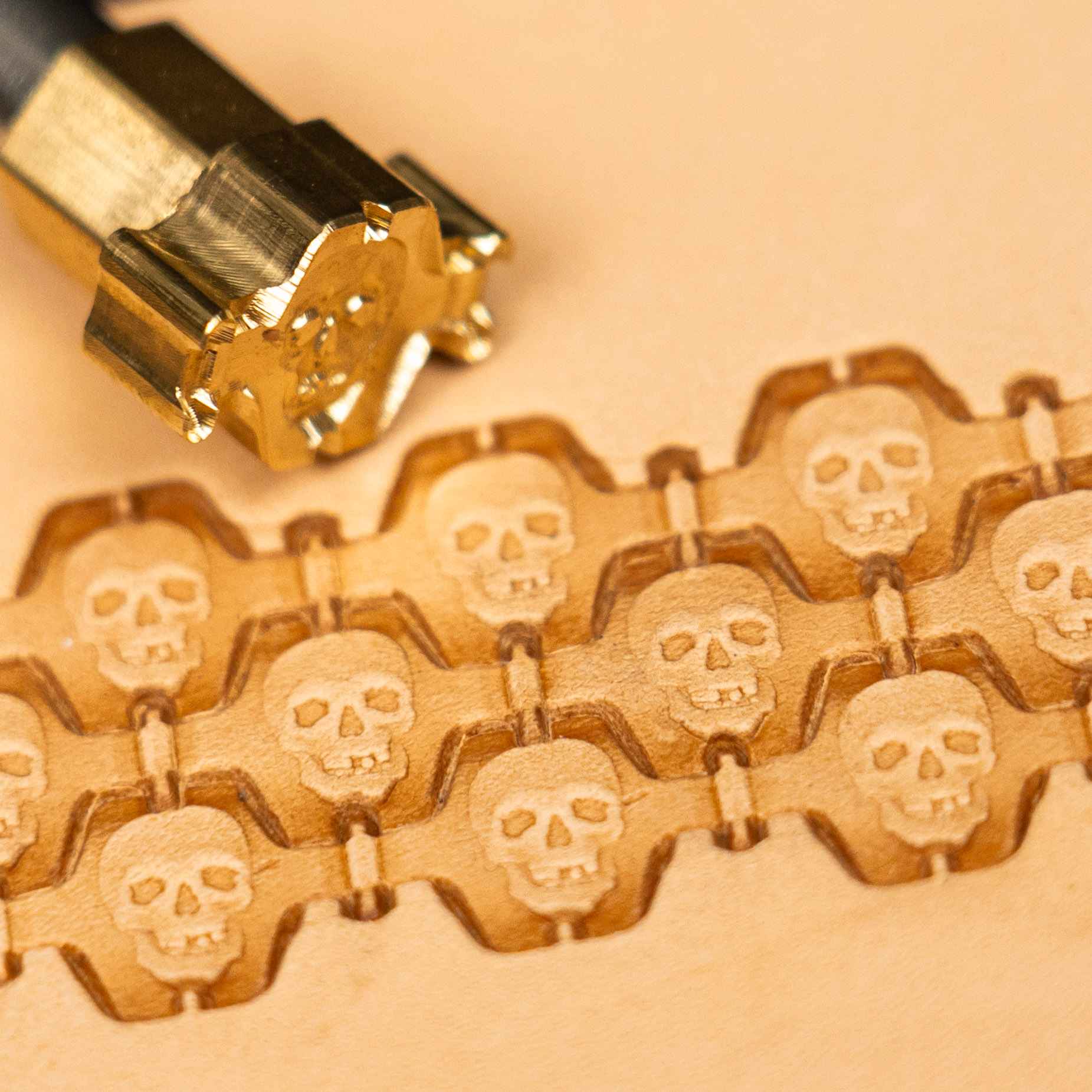 Skull Leather Stamps - Unique Stamping Tools for Bold Designs