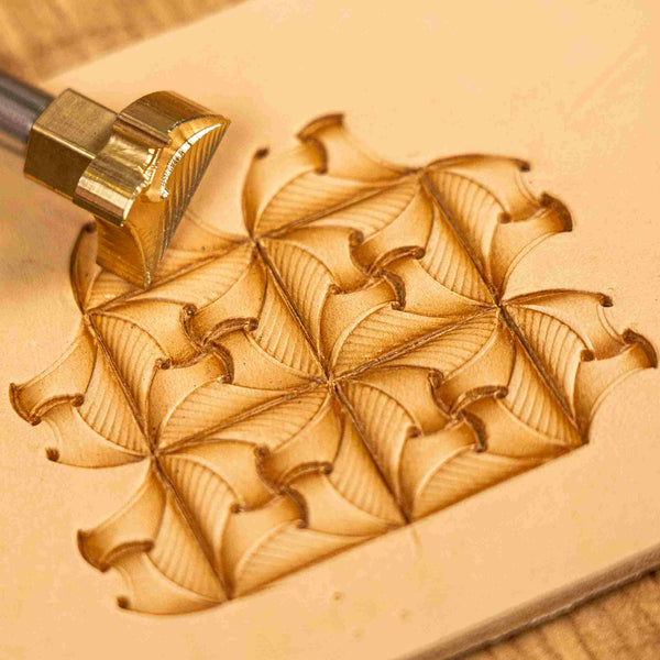 Geometric Leather Stamp – Curved Tiles