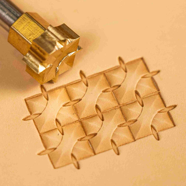 Geometric Leather Stamp – Interlock
