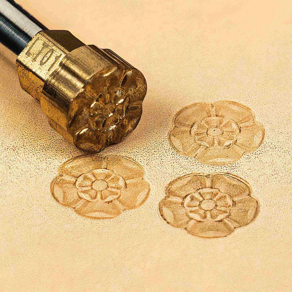 Flower Leather Stamp – Tudor Style